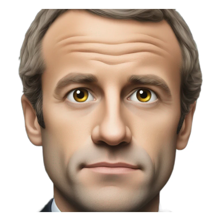 Macron with dollars in his eyes sticker