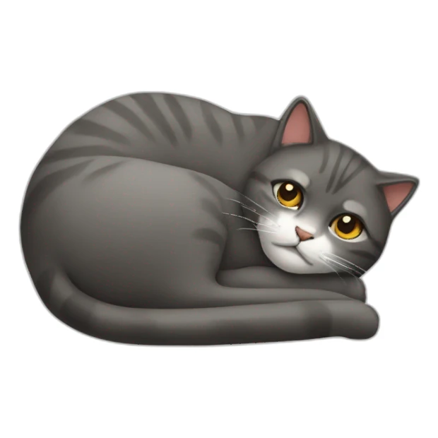 Cat dead sticker