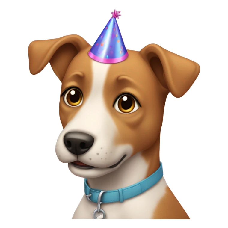 Perrito en un cumpleaños sticker