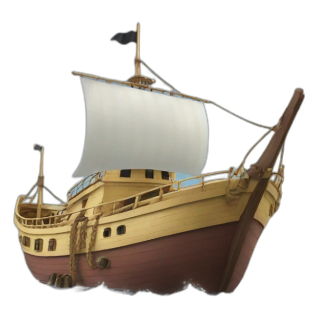One piece bateau  sticker