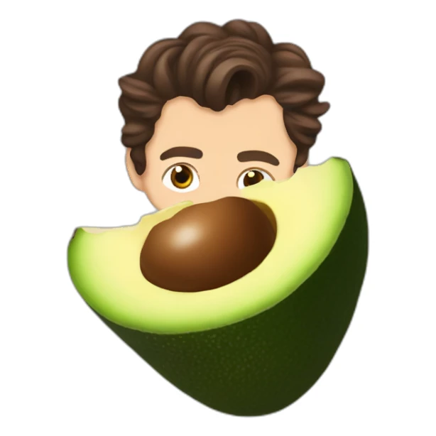 harry styles eating an avocado sticker