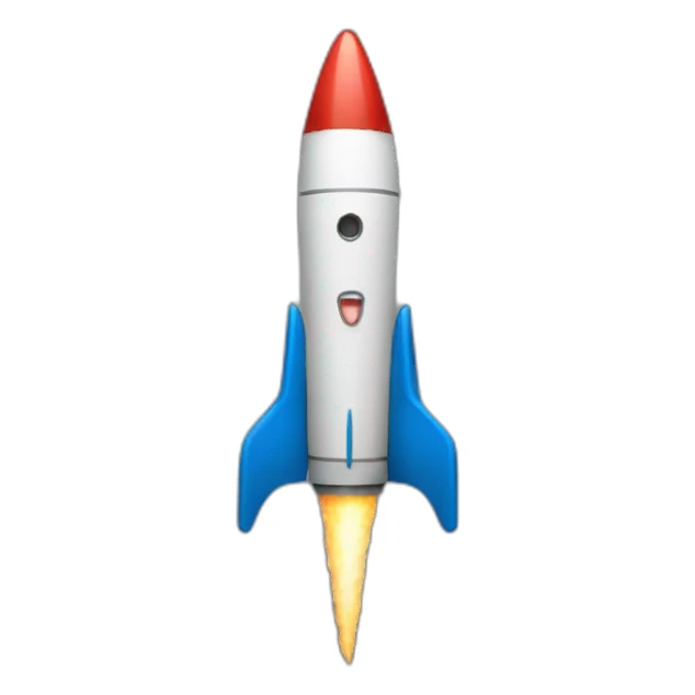 Singing rocket sticker