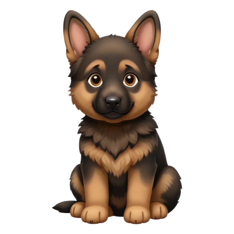 German shepherd puppy cute sticker