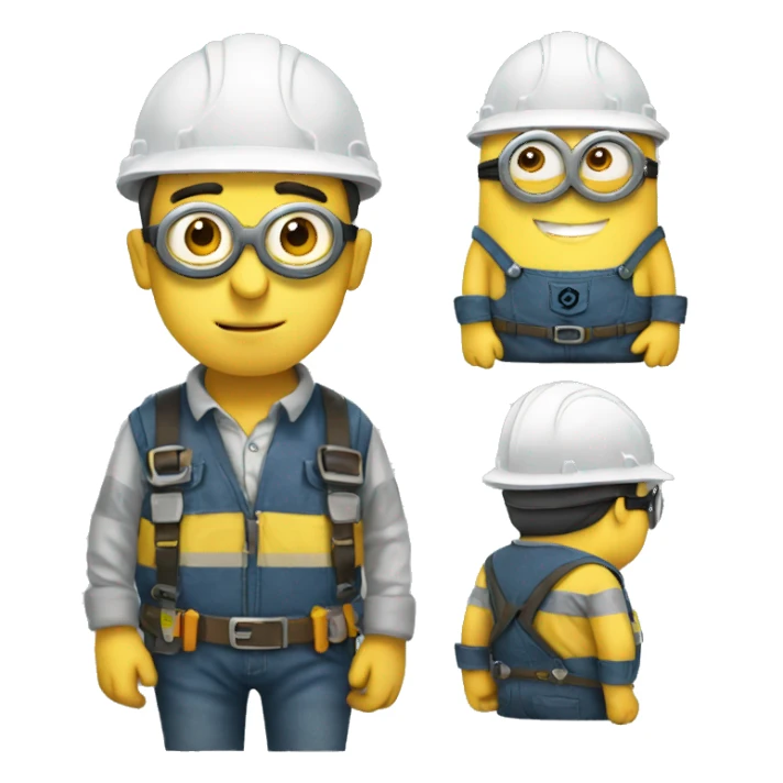 minion as an engineer sticker