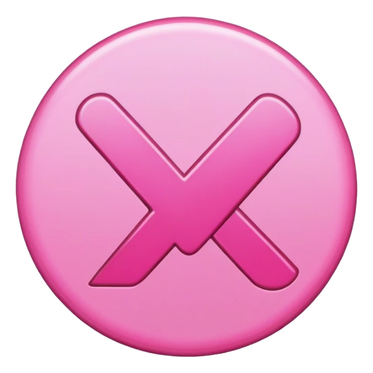 Pink check mark sticker