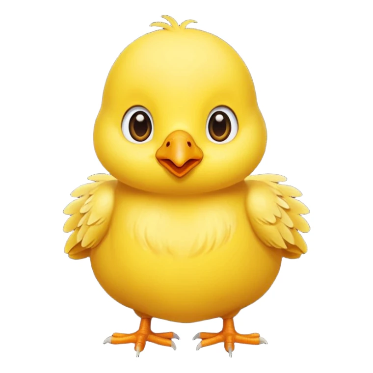 Un poussin mignon avec un coeur sticker