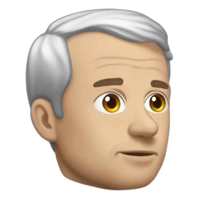 Emanuel Macron qui est entrain de dormir sticker