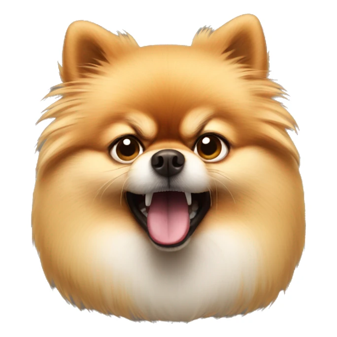 angry pomeranian sticker