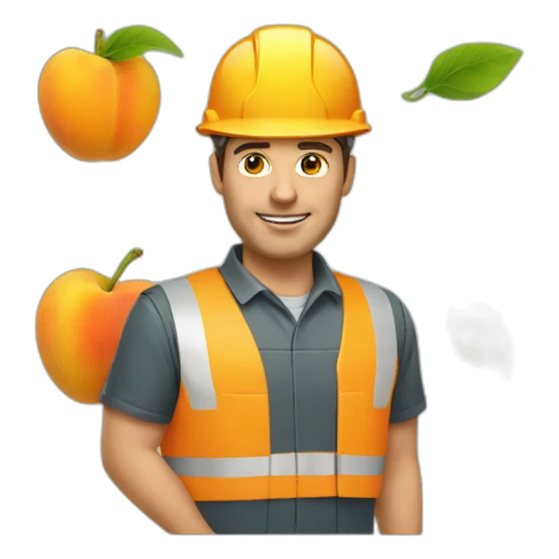 engineer with apricot sticker