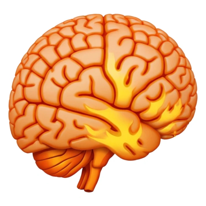 brain on fire sticker