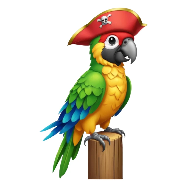 pirate parrot sticker