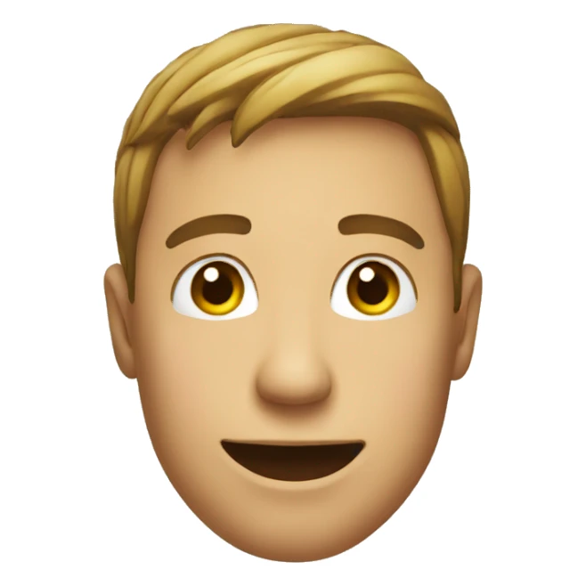 Face emoji grateful  sticker