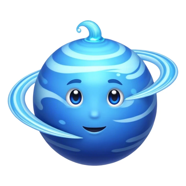 neptune planet vivid sticker