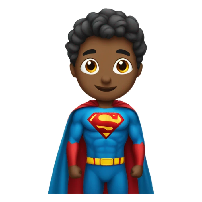 super-man go to school  sticker