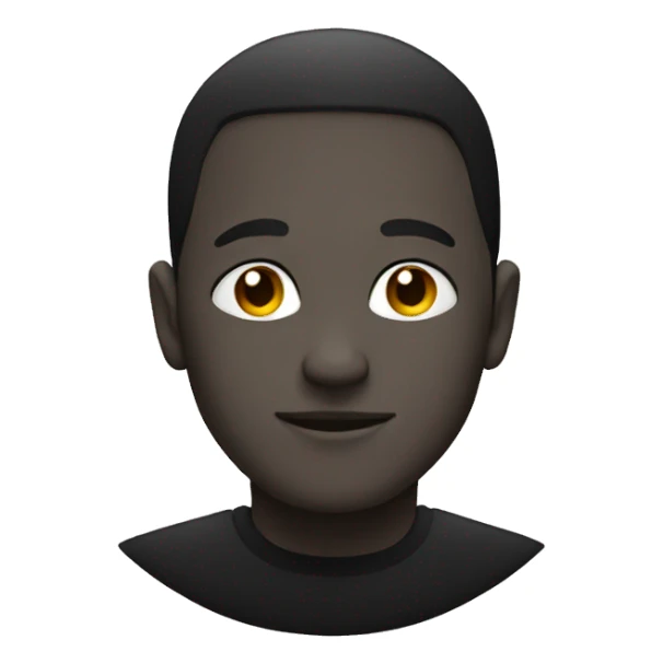 Black colour round circle  sticker