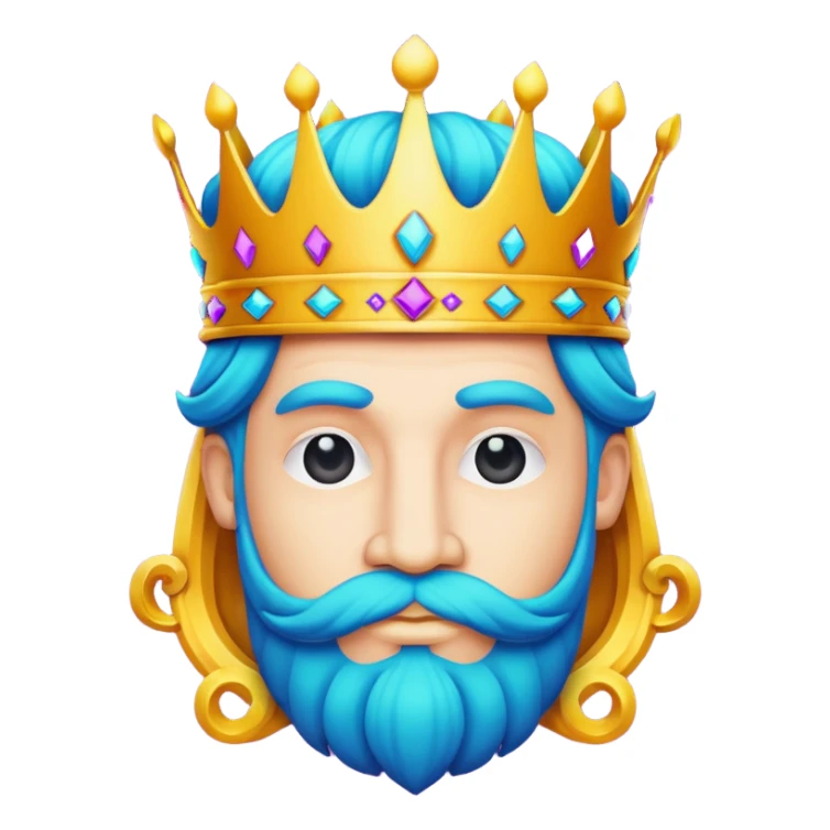 Create King Of Arts logo sticker