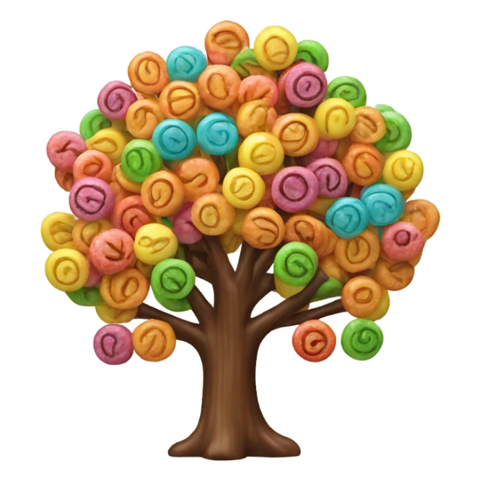tree made of Lolipops sticker