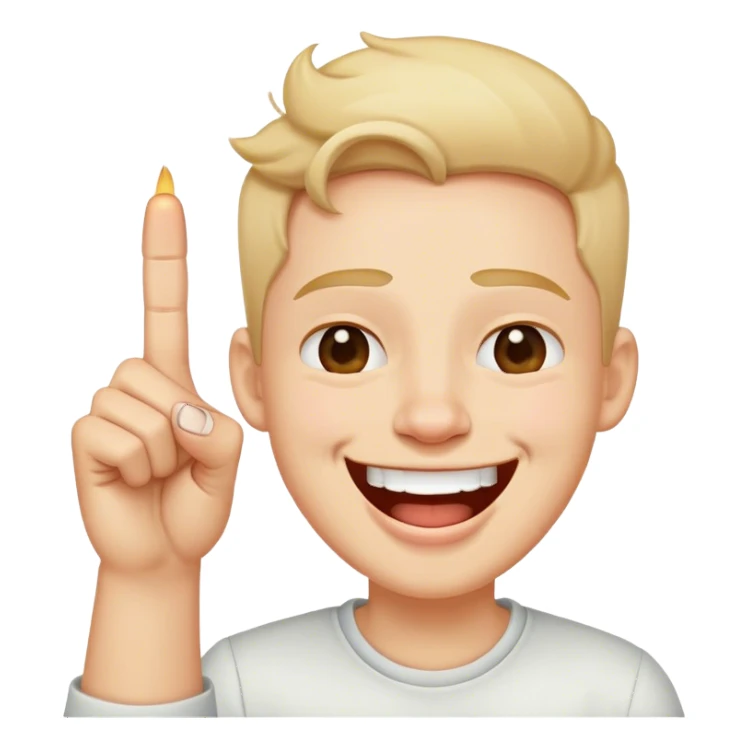 Laughing face with middle finger  sticker