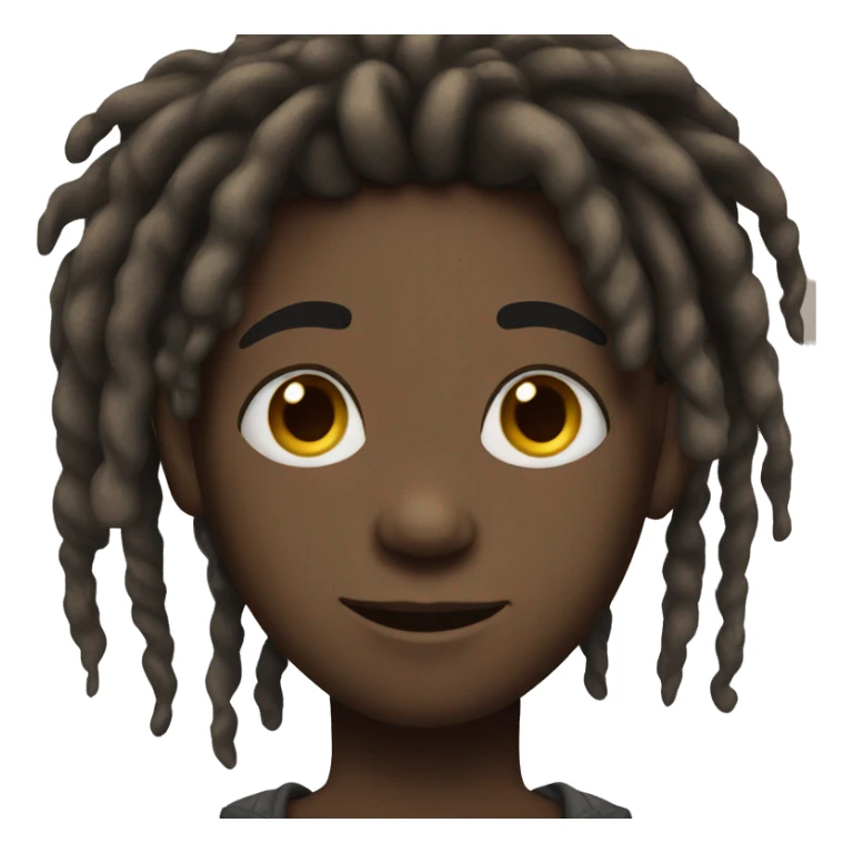 black boy with dreads sticker