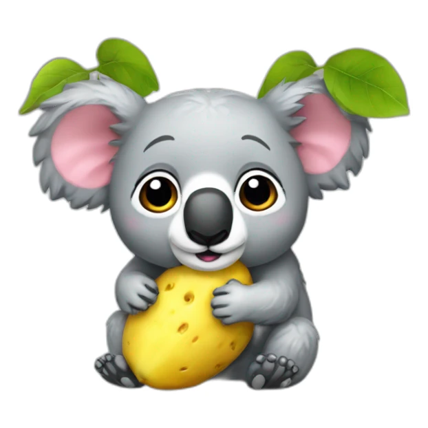 Patate koala jaune sticker