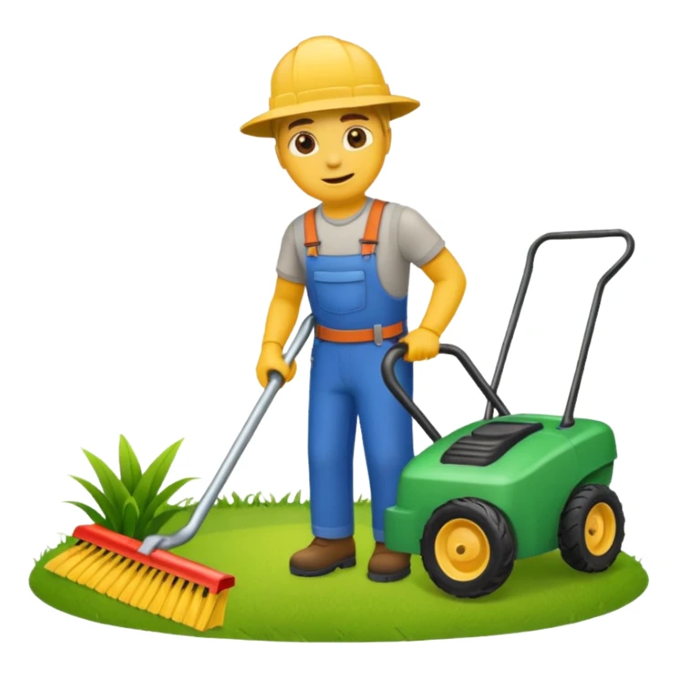Lawncare emoji sticker