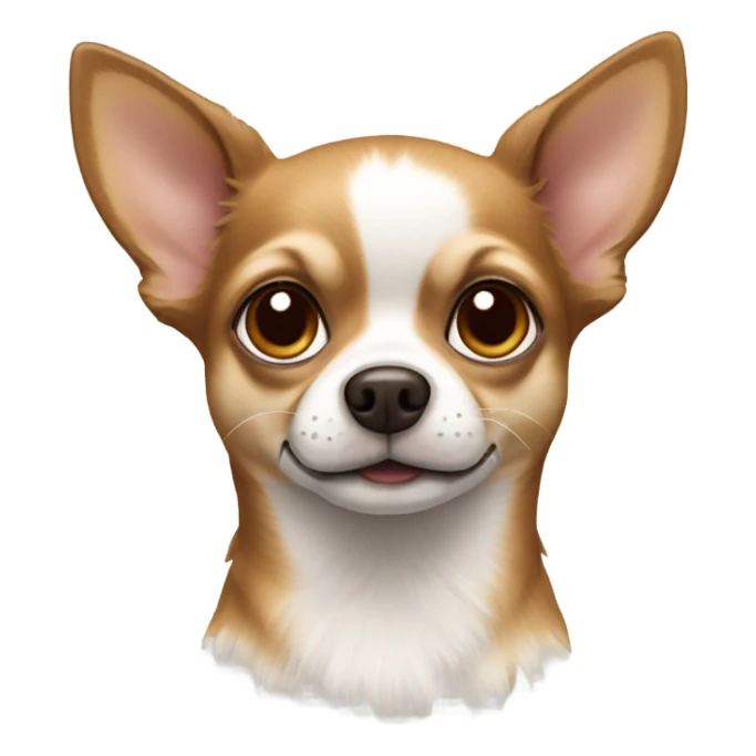 Chihuahua mixed brown and white sticker