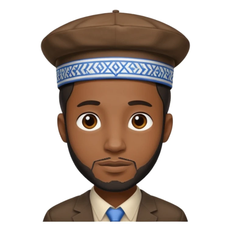 Black Jewish man sticker