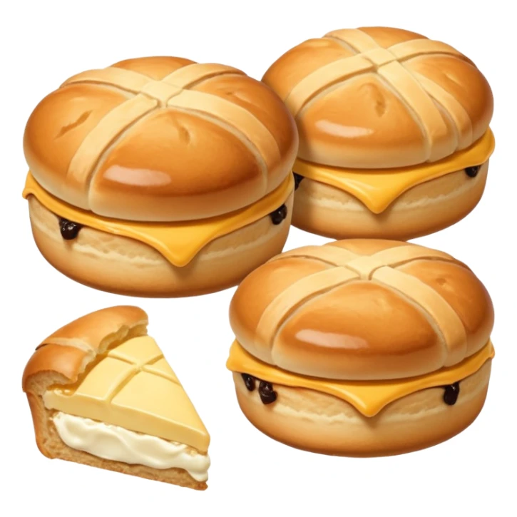 buns and scones in one package sticker