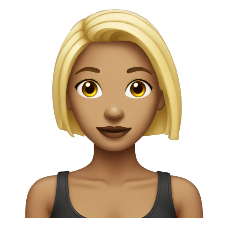 Blonde girl with tattoos sticker