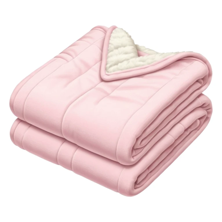 Light pink folded blanket sticker