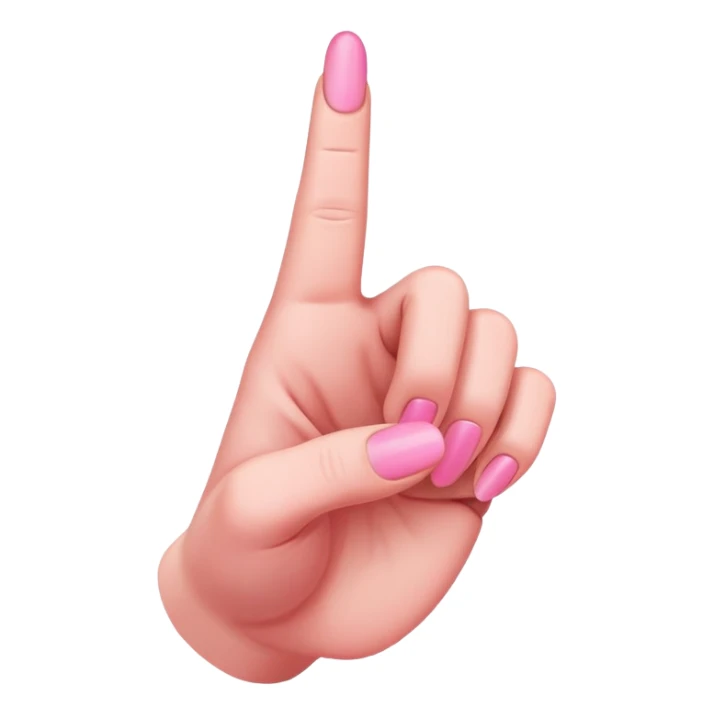 Classic pink middle finger  sticker