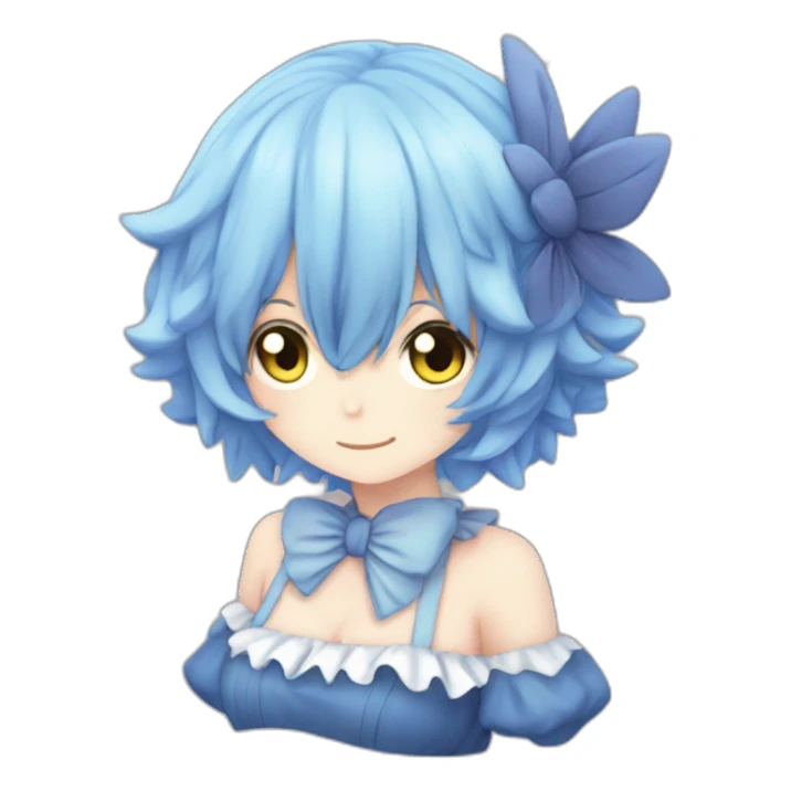 fumo cirno touhou project sticker