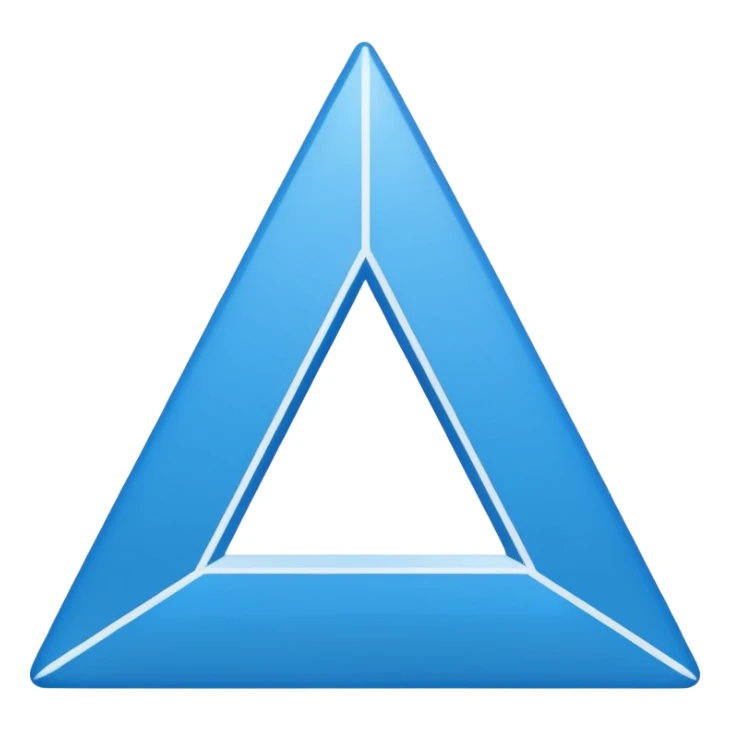 Triangle sticker