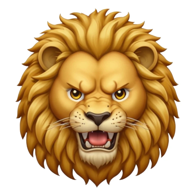 Angry lion sticker