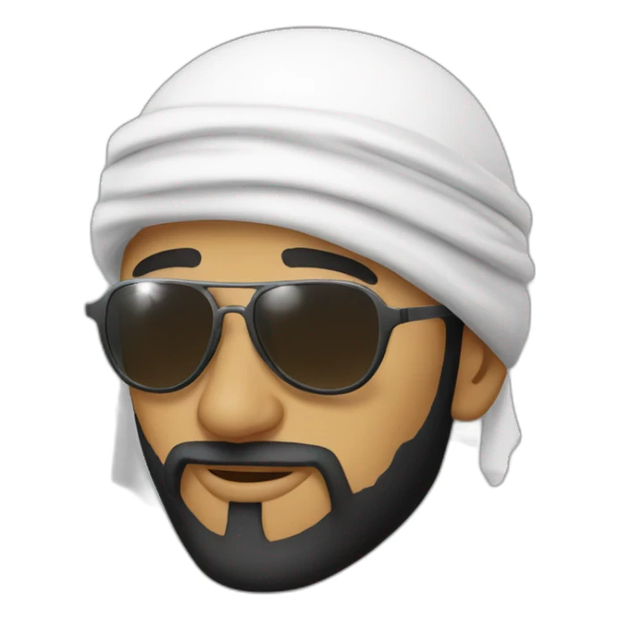 Onepiece muslim sunglasses sticker