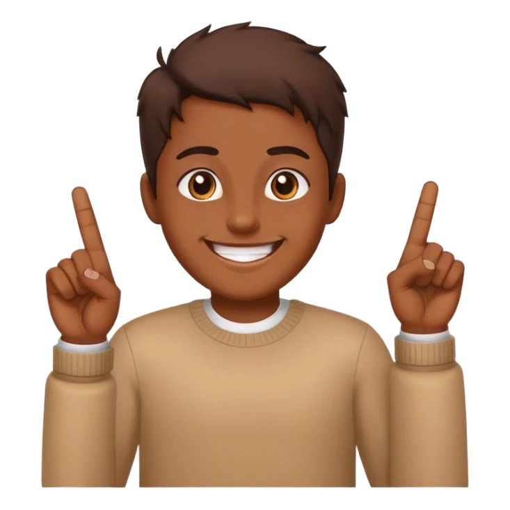 smiling with middle fingers  sticker