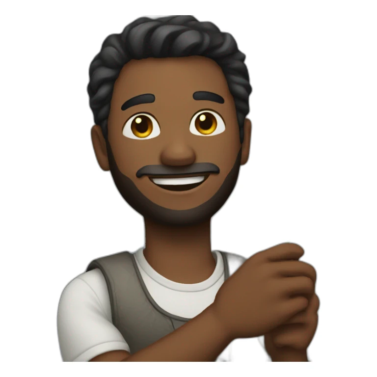 Man with a rose in his hand sticker