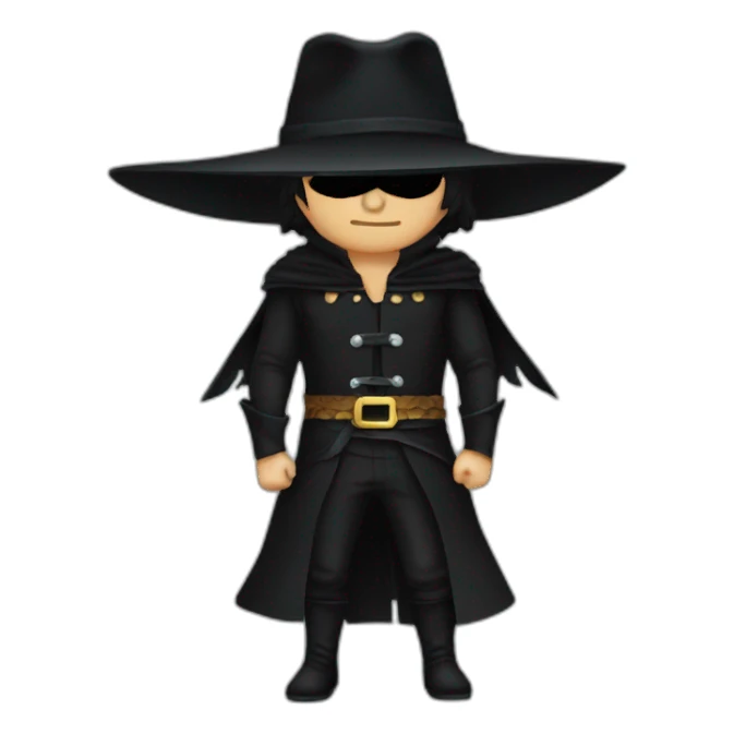 Zorro one piece sticker
