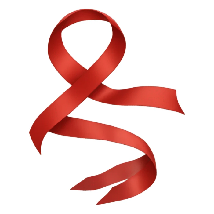 Red ribbon army logo sticker