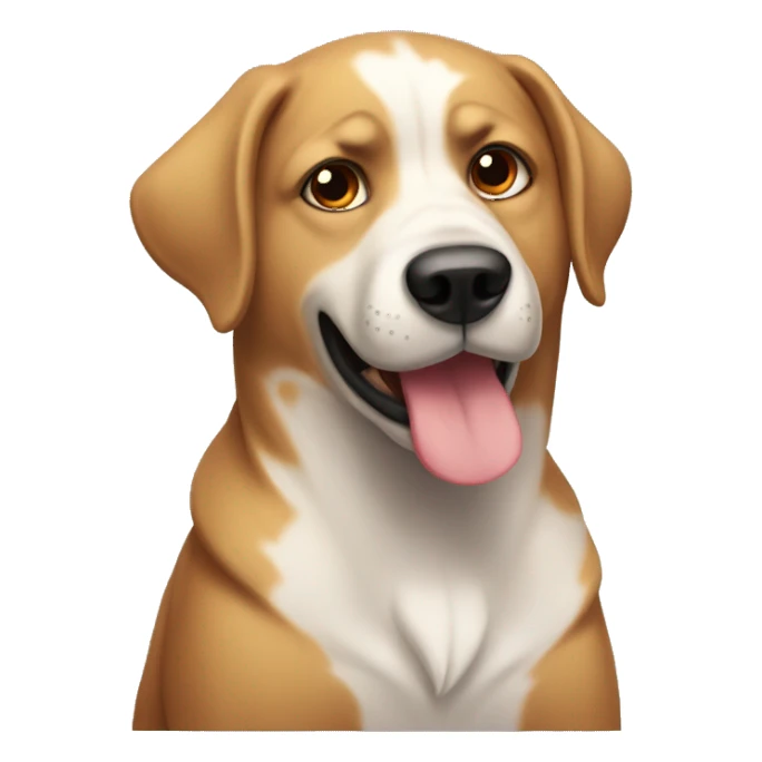 Perro con calor sticker