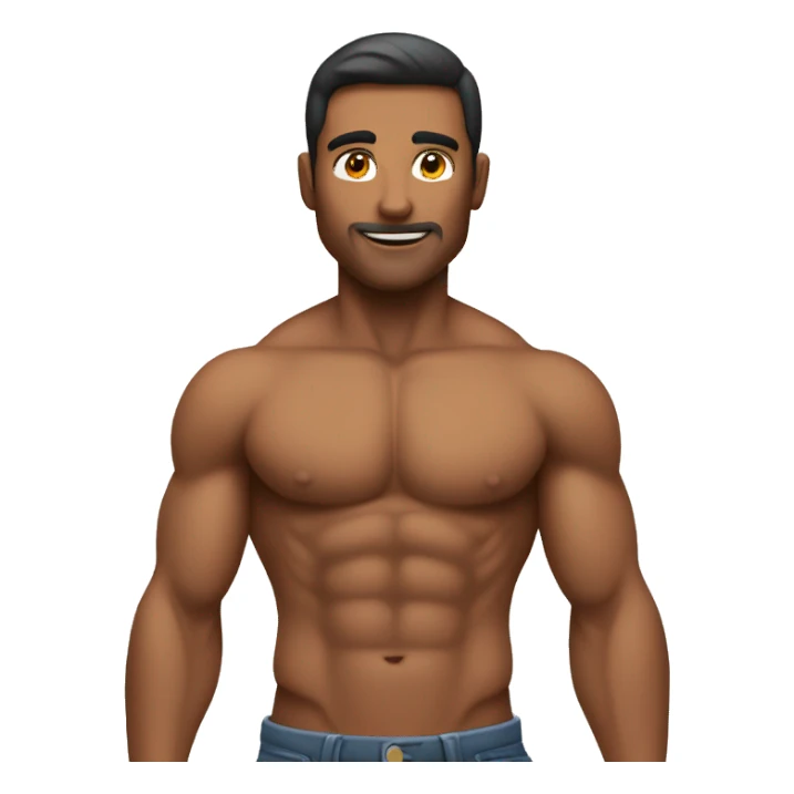 Men , body , body build, muscles ,  sticker