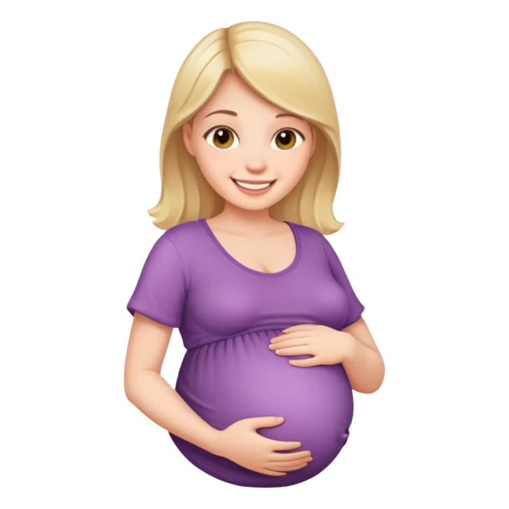 Pregnant girl sticker