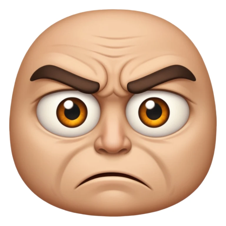 Angry Only single eye no face sticker