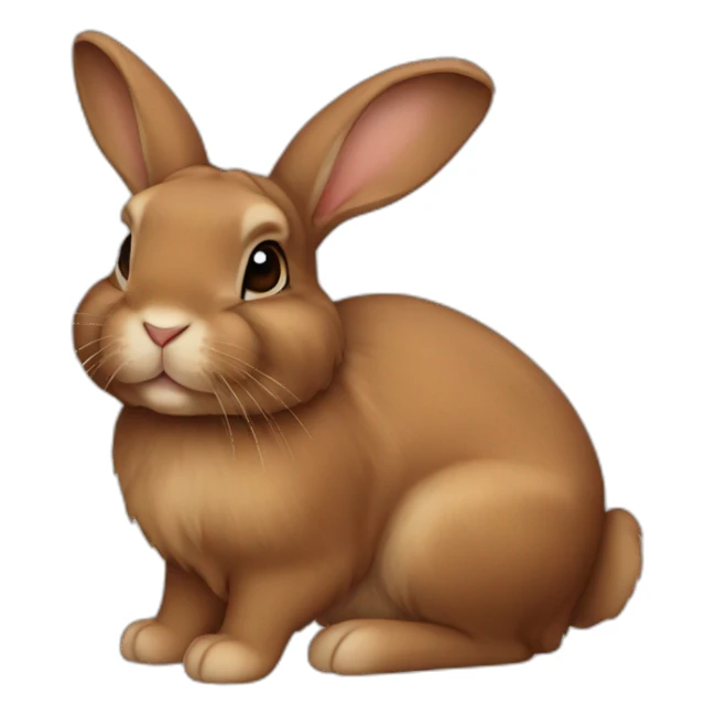 brown lop ear bunny sticker