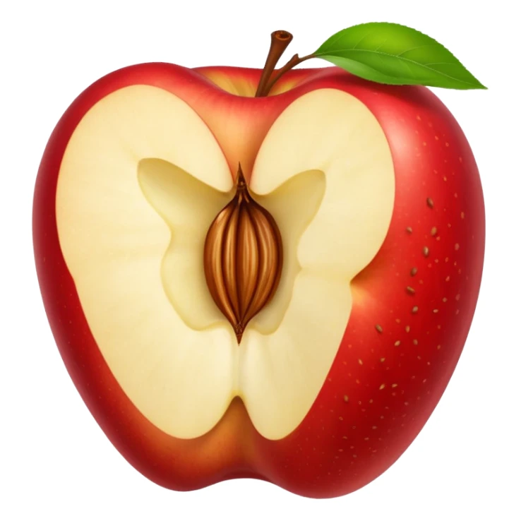 Create a core of an apple sticker