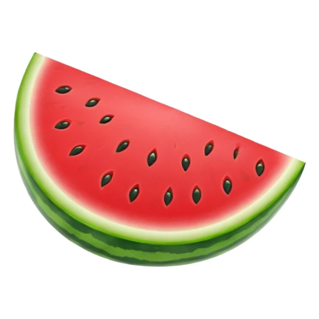 Cartoon Watermelon one slice small seet sticker