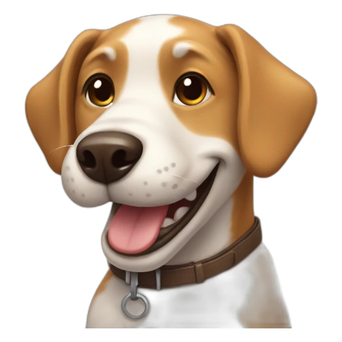 smiling-dog sticker