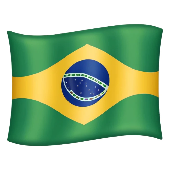 brazil flag sticker