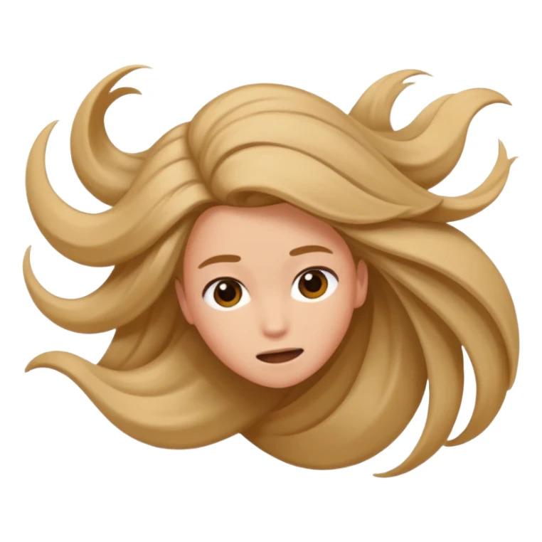 Falling side ways no face sticker