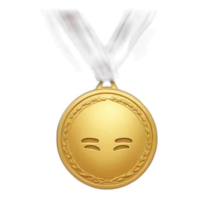 golden medal sticker